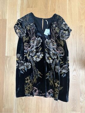 Free People Velvet Burnout Dress NWT